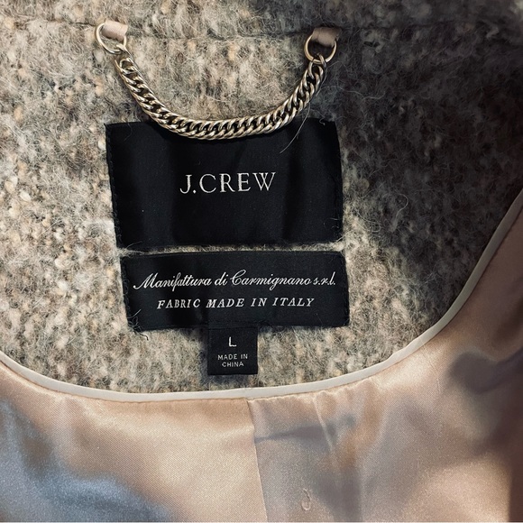 J. Crew Relaxed topcoat, wool blend, Size Large, Excellent cond - Picture 5 of 7
